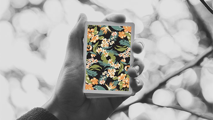 Limited Edition Black Flora Playing Cards (6660630151317)