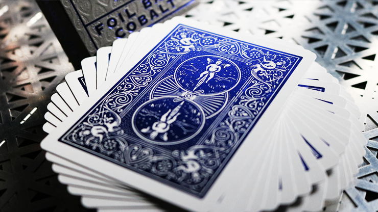 Bicycle Rider Back Cobalt Luxe (Blue) Version 2 - BAM Playing Cards (6410905092245)