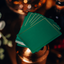NOC Out: Green and Gold Playing Cards (6531560898709)