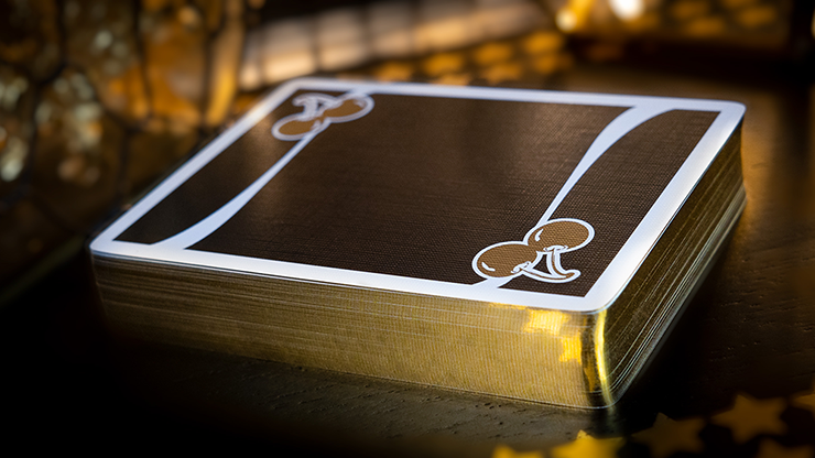 Limited Edition Cherry Casino Gilded (Monte Carlo Black and Gold) Numbered Seals Playing Cards (7113727049877)