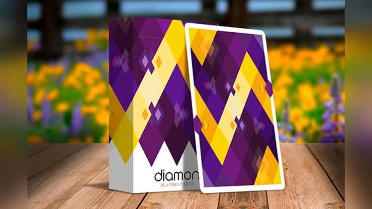 Diamon Playing Cards N° 14 Purple Star Playing Cards (6348117835925)