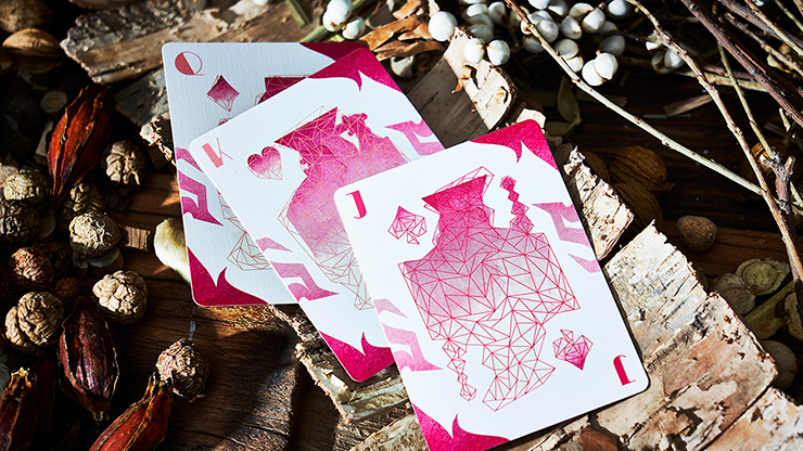 Lonely Wolf (PINK) Playing Cards (6750774591637)