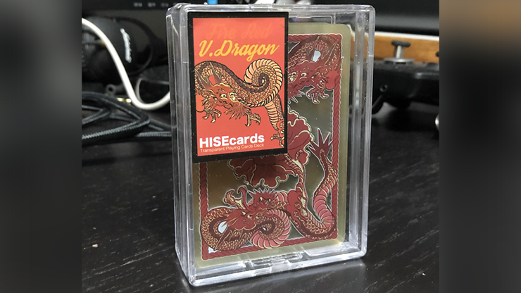 Dragon Transparent Playing Cards (Fire Red) (6769583849621)