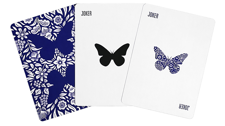 Butterfly Playing Cards Marked (Blue) 3rd Edition (7473016340700)