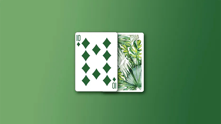 Monstera (Green) Playing Cards (7009727316117)