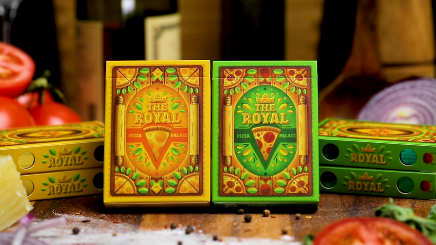 The Royal Pizza Palace (Gilded) Playing Cards Set (6750771937429)