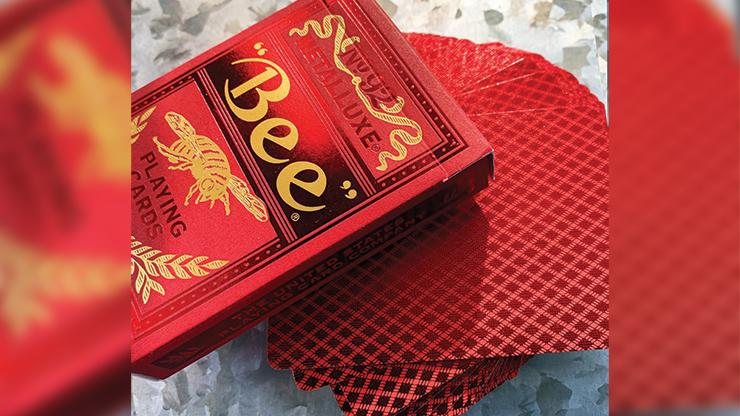 Bee Red MetalLuxe Playing Cards - BAM Playing Cards (6458664059029)
