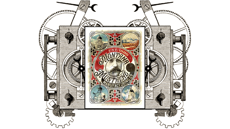 Clockwork: Montana Mustache Manufacturing Co. Playing Cards (6701604798613)