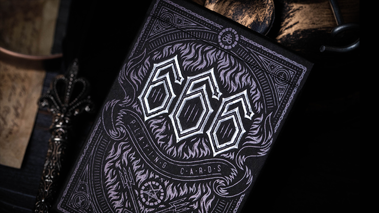 666 (Silver Foil) Playing Cards (7470910603484)