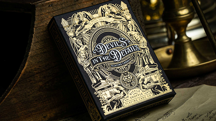 Devil's in the Details Glamourous Gold Playing Cards (6734787117205)