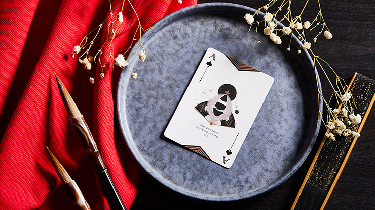 Oriental Memory Black playing Cards (6830650720405)