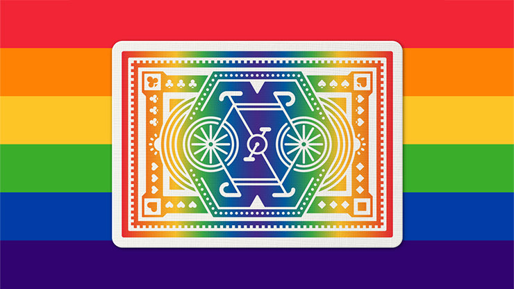 DKNG Rainbow Wheels (Red) Playing Cards (7132909830293)