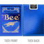 Bee Blue MetalLuxe Playing Cards