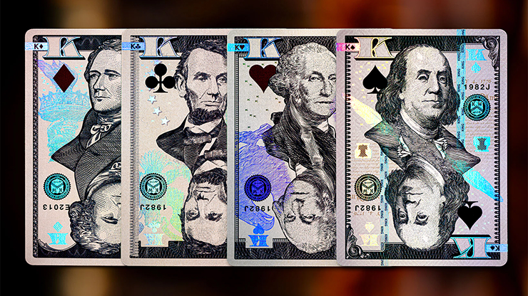 Holographic Legal Tender Playing Cards