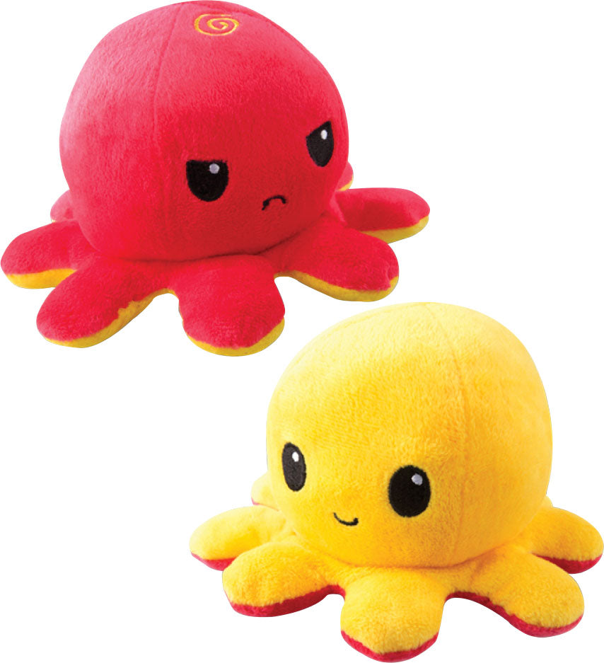 Reversible Octopus Plushie: Red and Yellow (7067318583445)