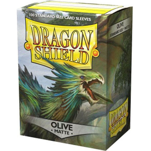 Dragon Shields: (100) Matte Olive (DISPLAY 10)