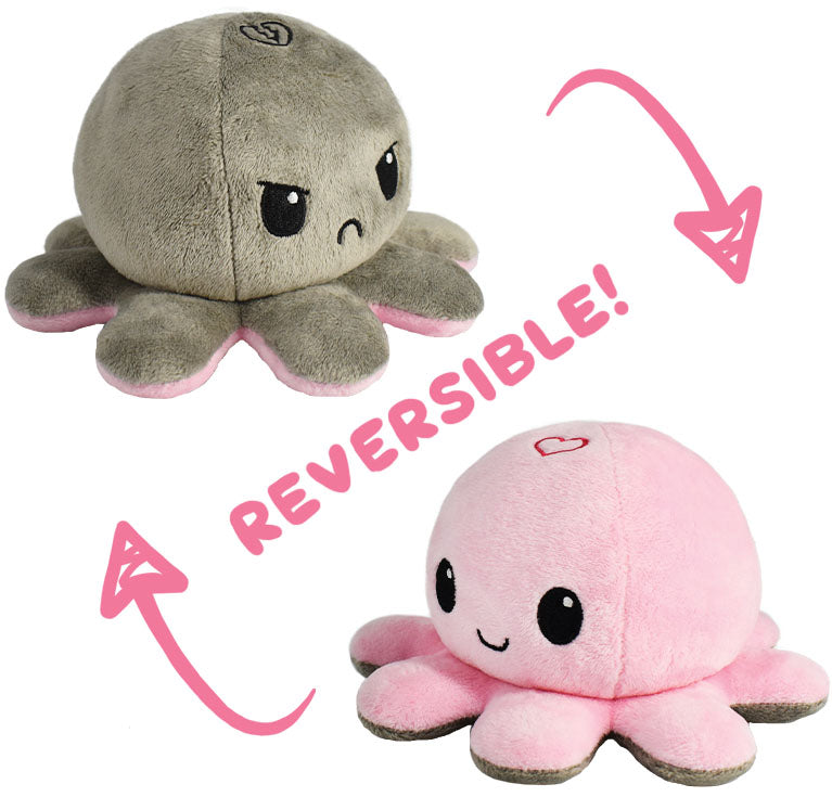 Reversible Octopus Plushie: Heart/Broken Heart (7108433674389)