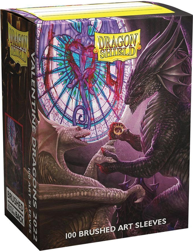Dragon Shields: (100) Brushed Art - Valentine Dragons 2022 (7549393076444)