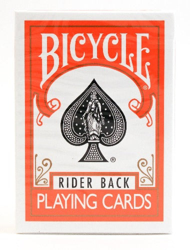 Bicycle Rider Back Orange - BAM Playing Cards (5620147191957)