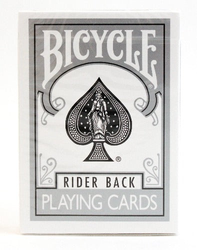 Bicycle Rider Back Silver- BAM Playing Cards (5620138705045)