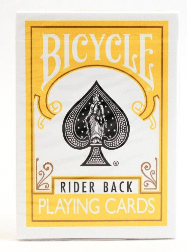 Bicycle Rider Back Yellow - BAM Playing Cards (5620145651861)