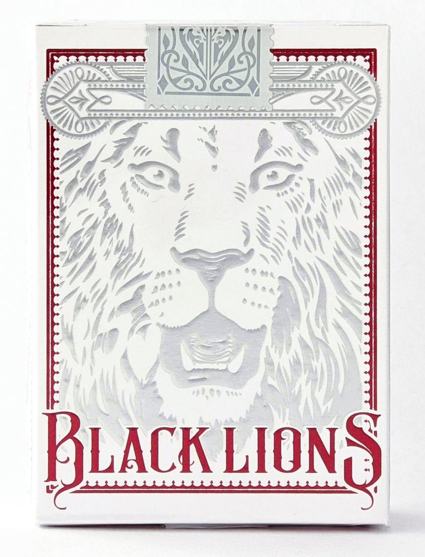 Black Lions - Red - BAM Playing Cards (4850184683659)