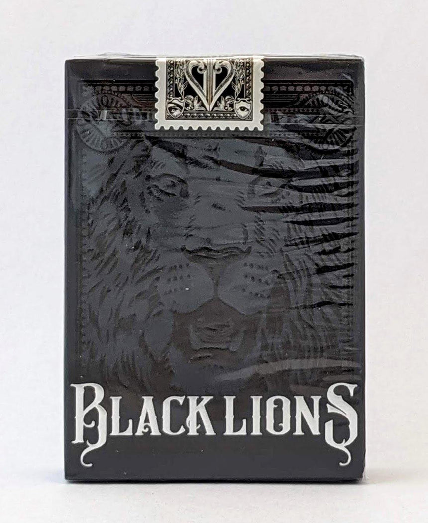 Black Lions - Black - BAM Playing Cards (4865732608139)