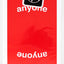 Anyone Red Logo - BAM Playing Cards (4806231883915)