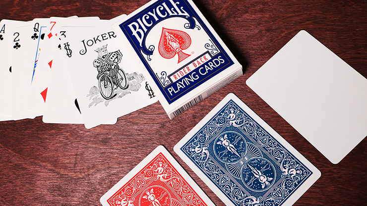 Bicycle Rider Back - Blue - BAM Playing Cards (5620127498389)