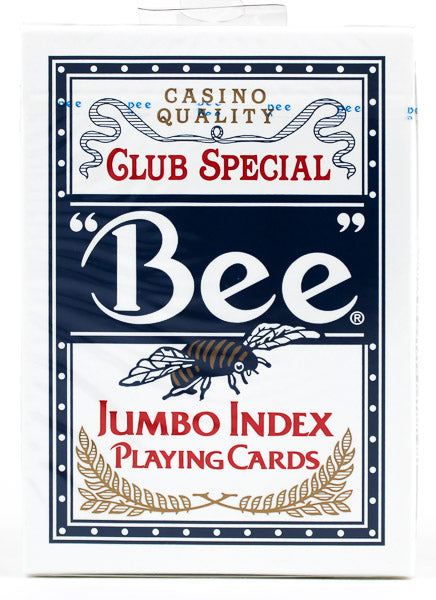 Bee Poker Jumbo Index Blue - BAM Playing Cards (6431785091221)
