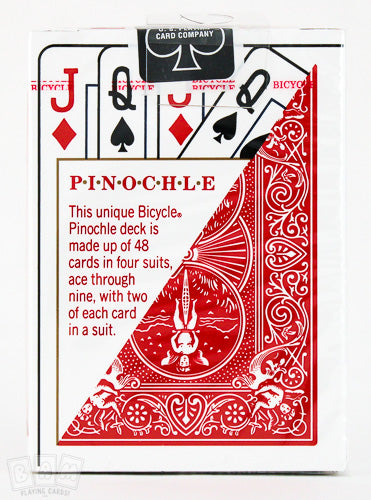 Bicycle Pinochle Poker-size Red (6750781145237)