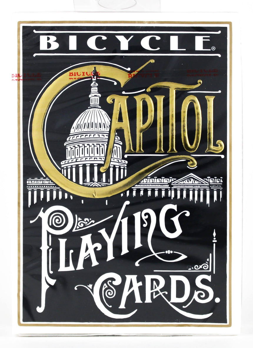 Bicycle Capitol Black - BAM Playing Cards (6365190226069)