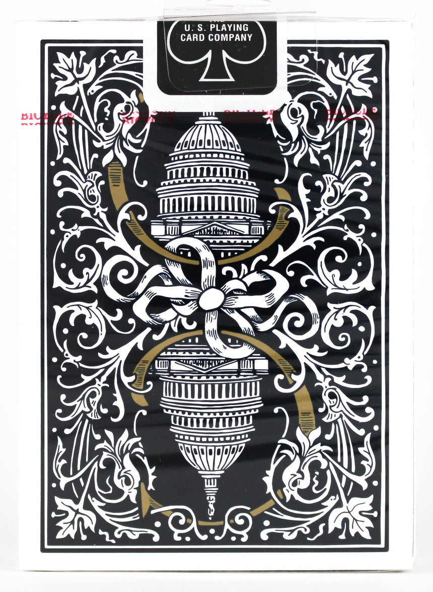 Bicycle Capitol Black - BAM Playing Cards (6365190226069)