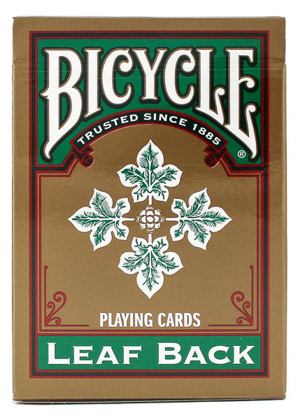 Bicycle Leaf Back Green - BAM Playing Cards (6555716878485)