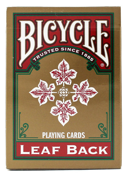 Bicycle Leaf Back Red - BAM Playing Cards (6555707342997)