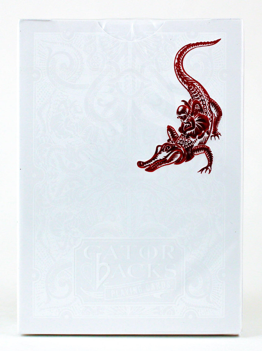 Red Metallic Gatorback - BAM Playing Cards (5715306315925)