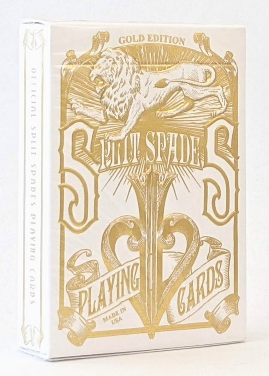 Split Spades Gold - BAM Playing Cards (4865761116299)