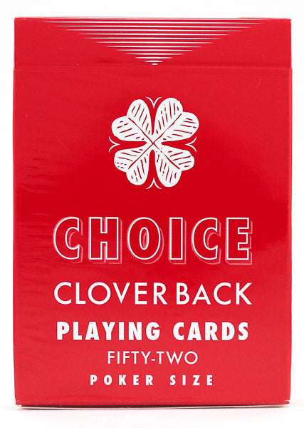 Choice Cloverback Red - BAM Playing Cards (6431784173717)