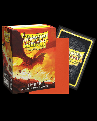 Dragon Shields: (100) Dual Matte Ember