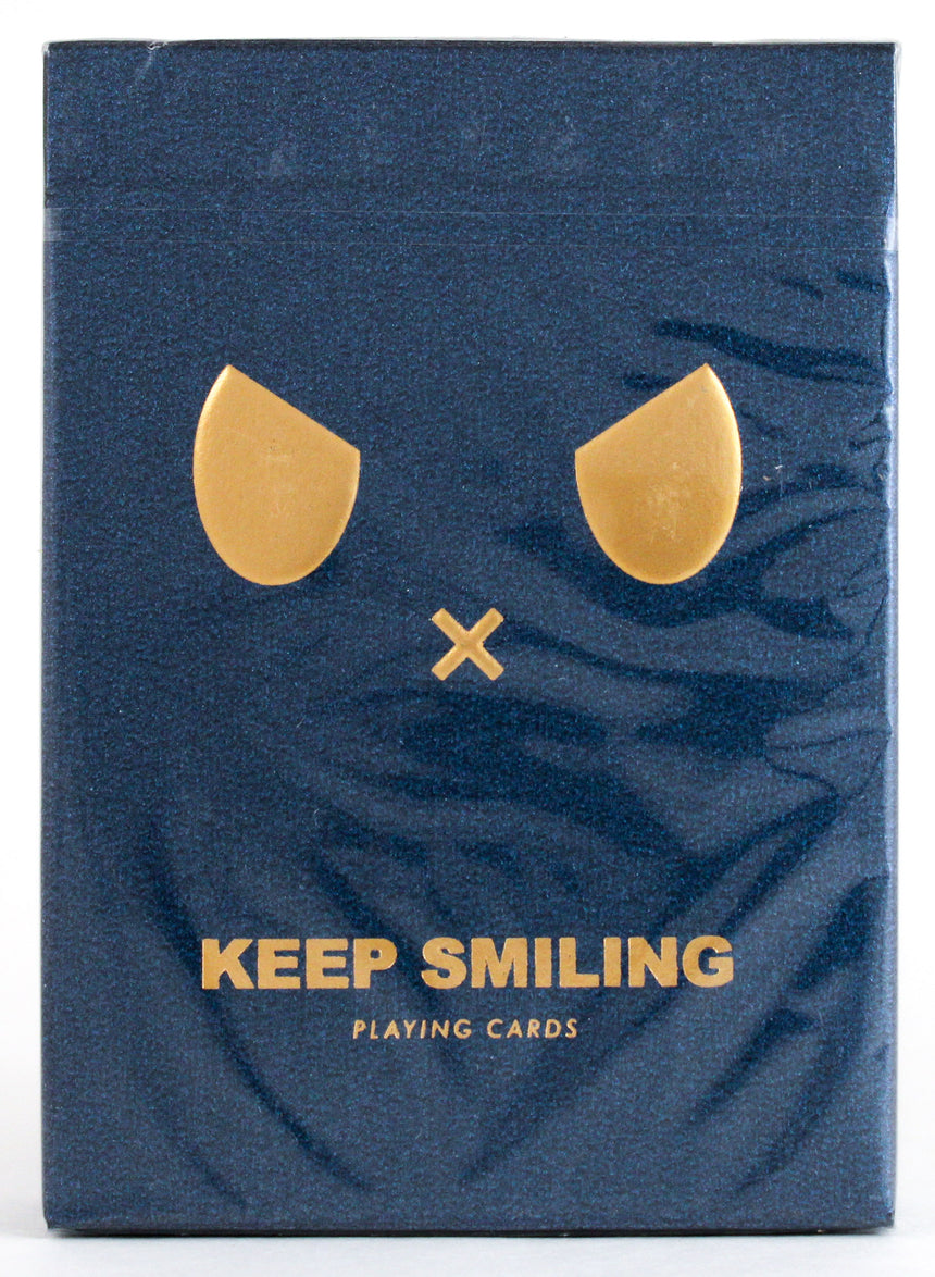 Keep Smiling Blue V2 - BAM Playing Cards (5953518436501)