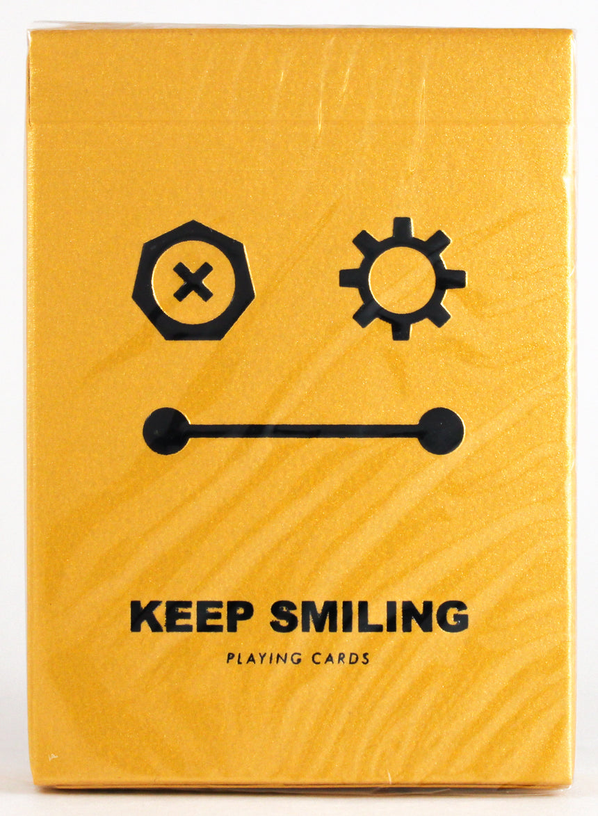 Keep Smiling Pearl Gold V2 - BAM Playing Cards (5953526890645)