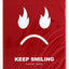Keep Smiling Red V2 - BAM Playing Cards (5953534099605)