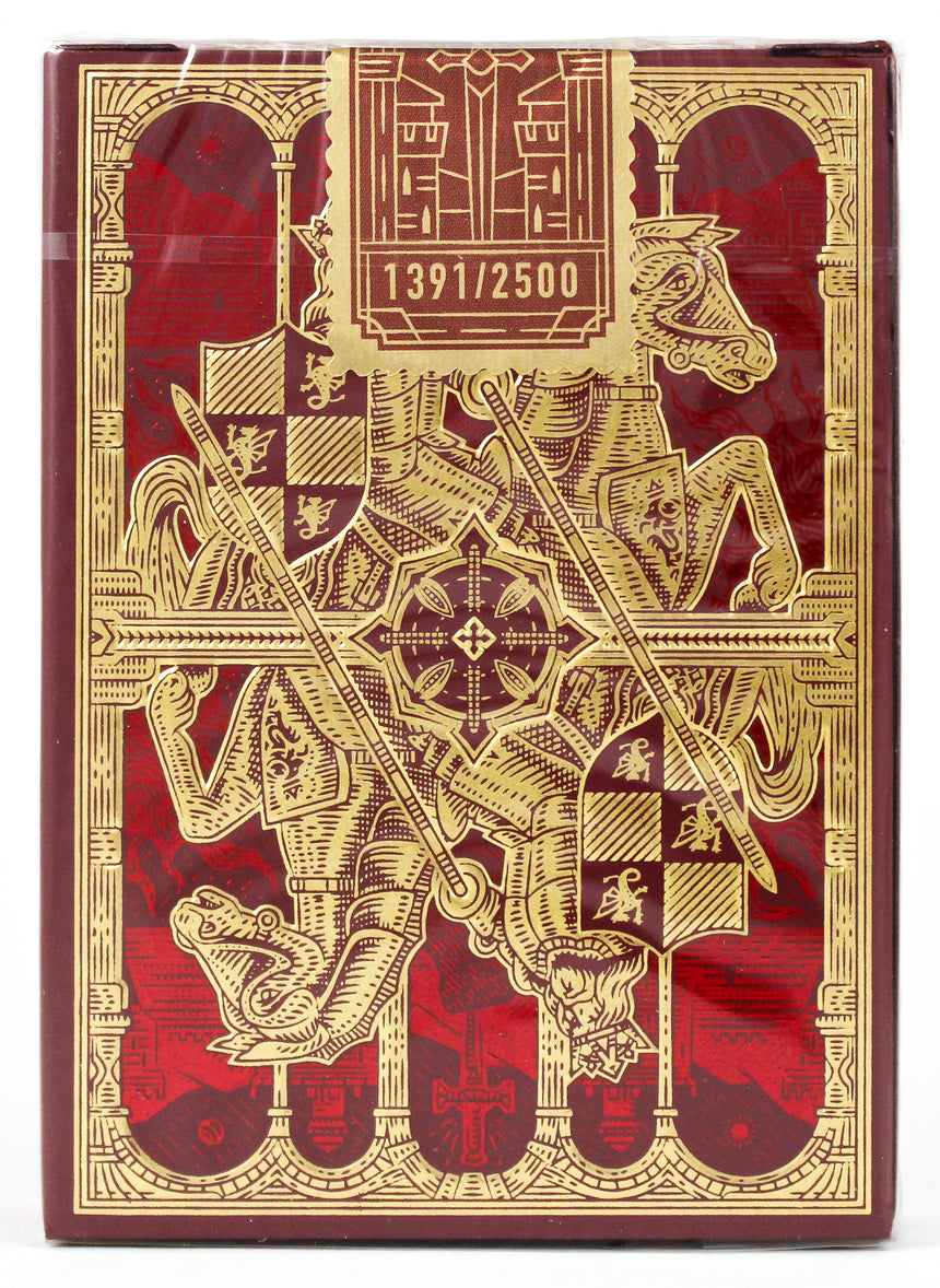 King Arthur Red - BAM Playing Cards (6238604198037)