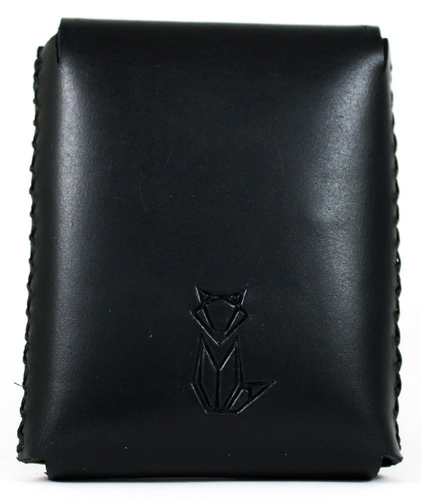Foxheart Leather Deck Sleeve Black - BAM Playing Cards (6372302651541)