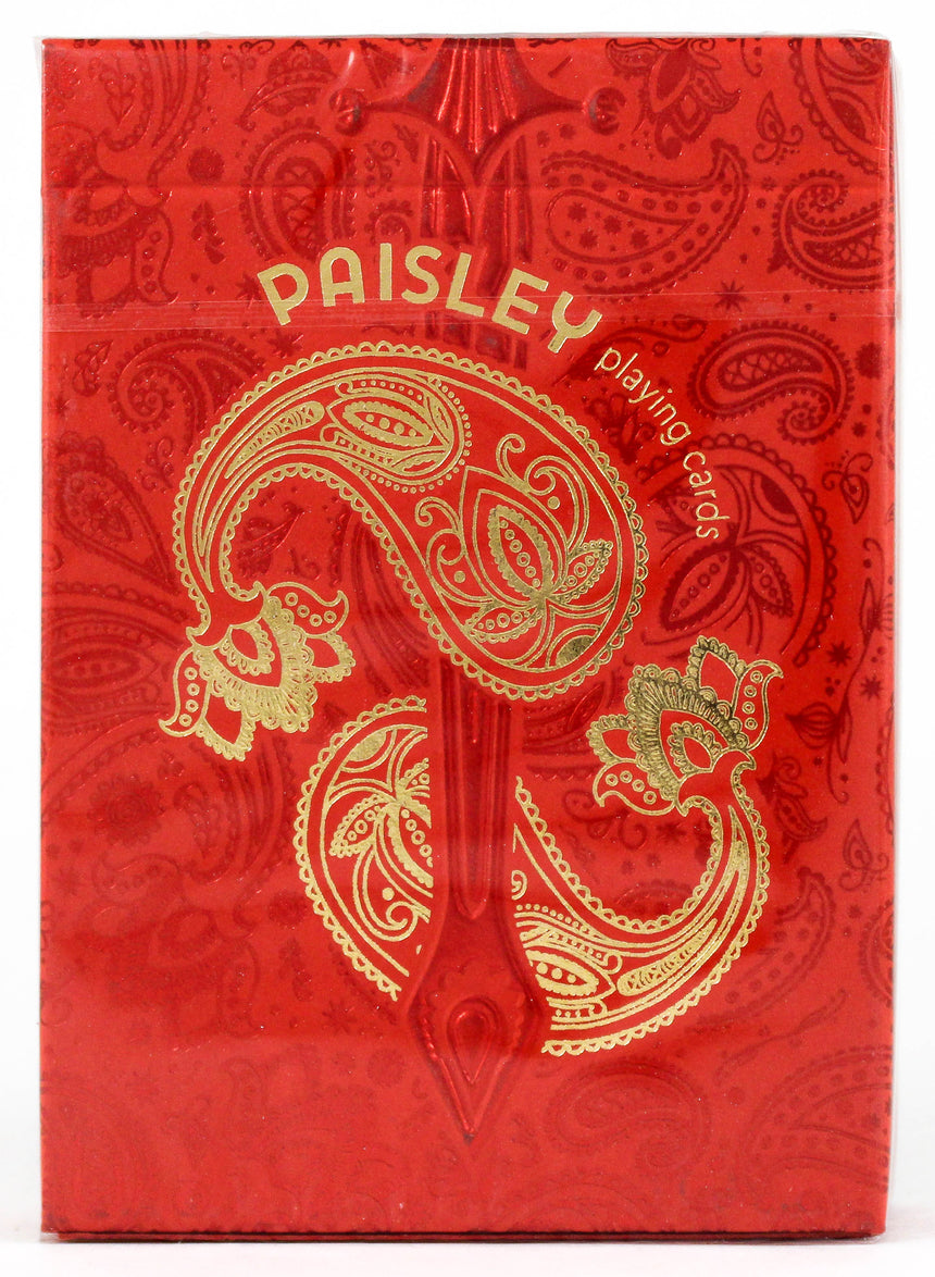 Paisley Royals Red - BAM Playing Cards (6239534284949)