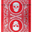 Superior Skull & Bones V2 (Red/Silver) - BAM Playing Cards (6386416976021)